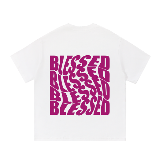 Blessed Essential Cotton T-Shirt (Print on Back)