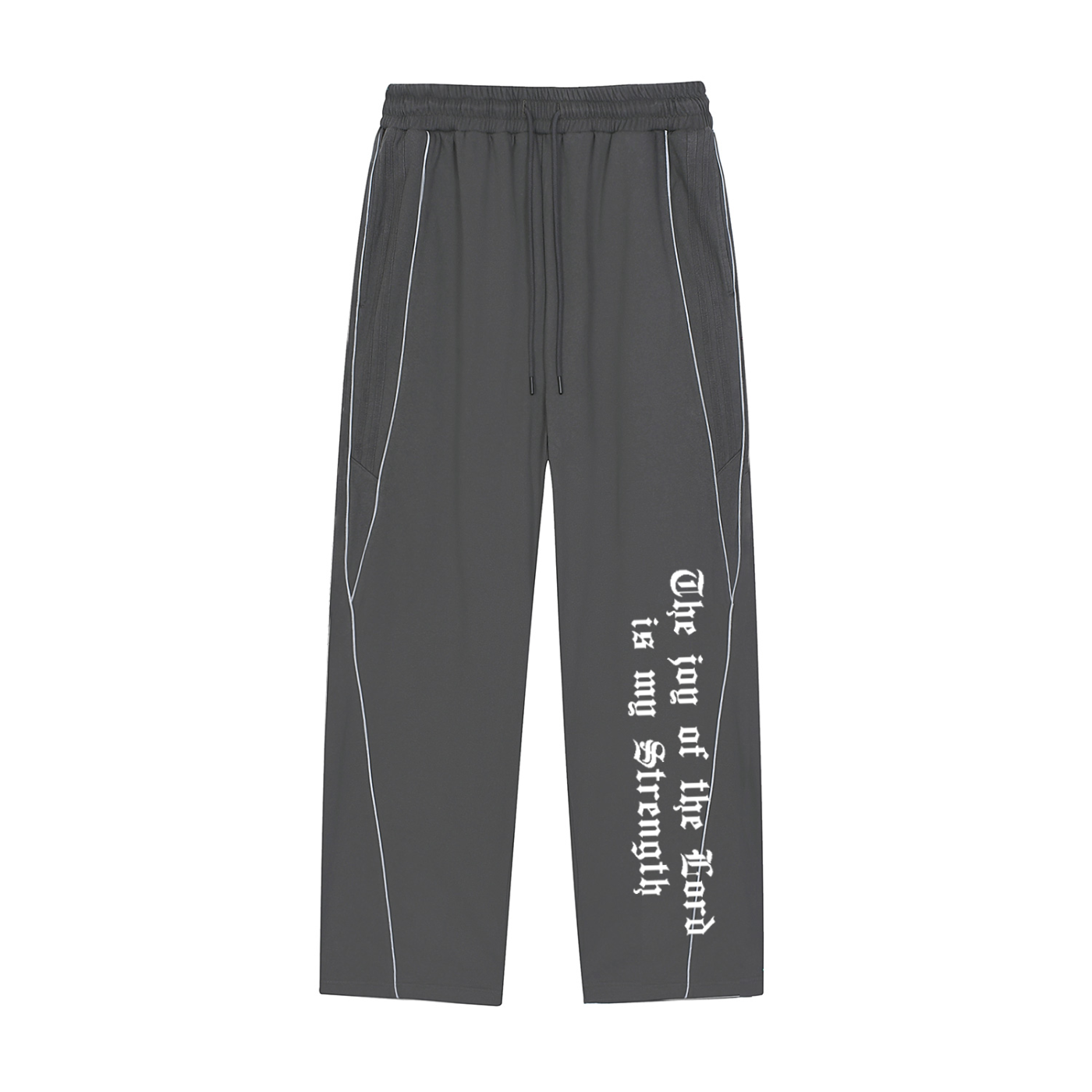 The Joy Of The Lord Reflection Striped Straight-Leg Sweatpants